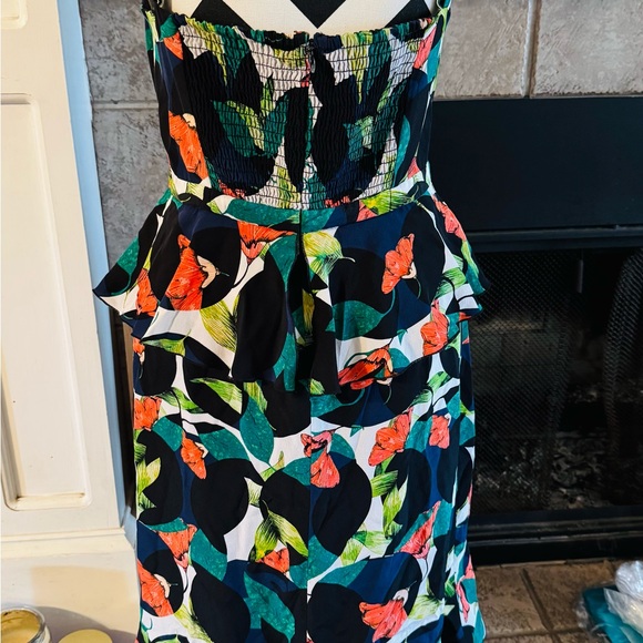 Jcrew silk floral multi Sosi dress like new - Picture 9 of 12